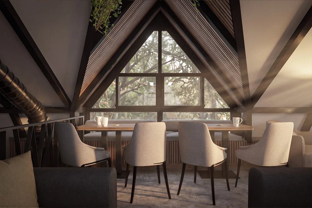 3D koncept render pulta kafea Jež sa novim vizuelnim jezikom prizemlja